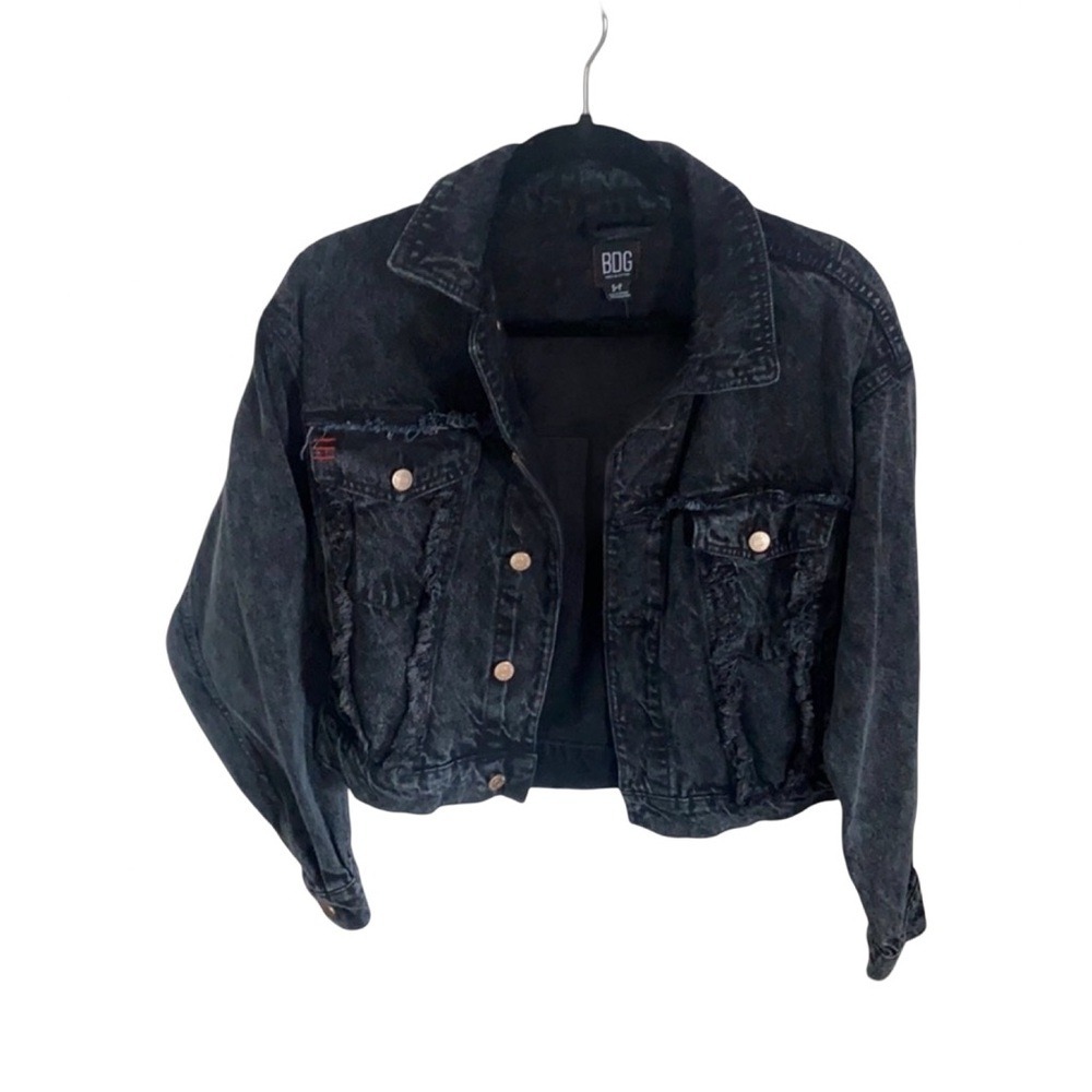 BDG Urban Outfitters Cropped Denim‎ Jacket • Women's Small - Picture 5 of 7